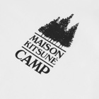 Maison Kitsuné Men's Camp Logo T-Shirt in White