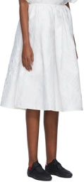 Cecilie Bahnsen White Sybil Midi Skirt