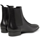 Saint Laurent - Polished-Leather Chelsea Boots - Men - Black