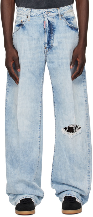 Photo: Dsquared2 Blue Distressed Jeans