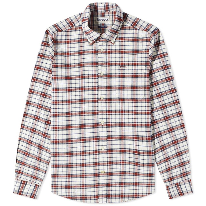 Photo: Barbour Men's Fellfoot Tailored Fit Country Check Shirt in Ecu