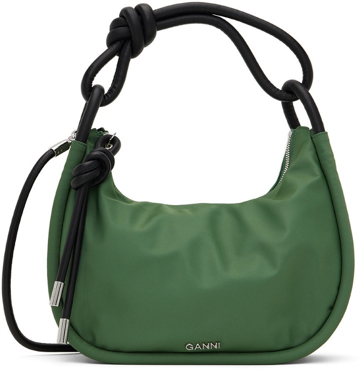 Photo: GANNI Green Medium Baguette Shoulder Bag