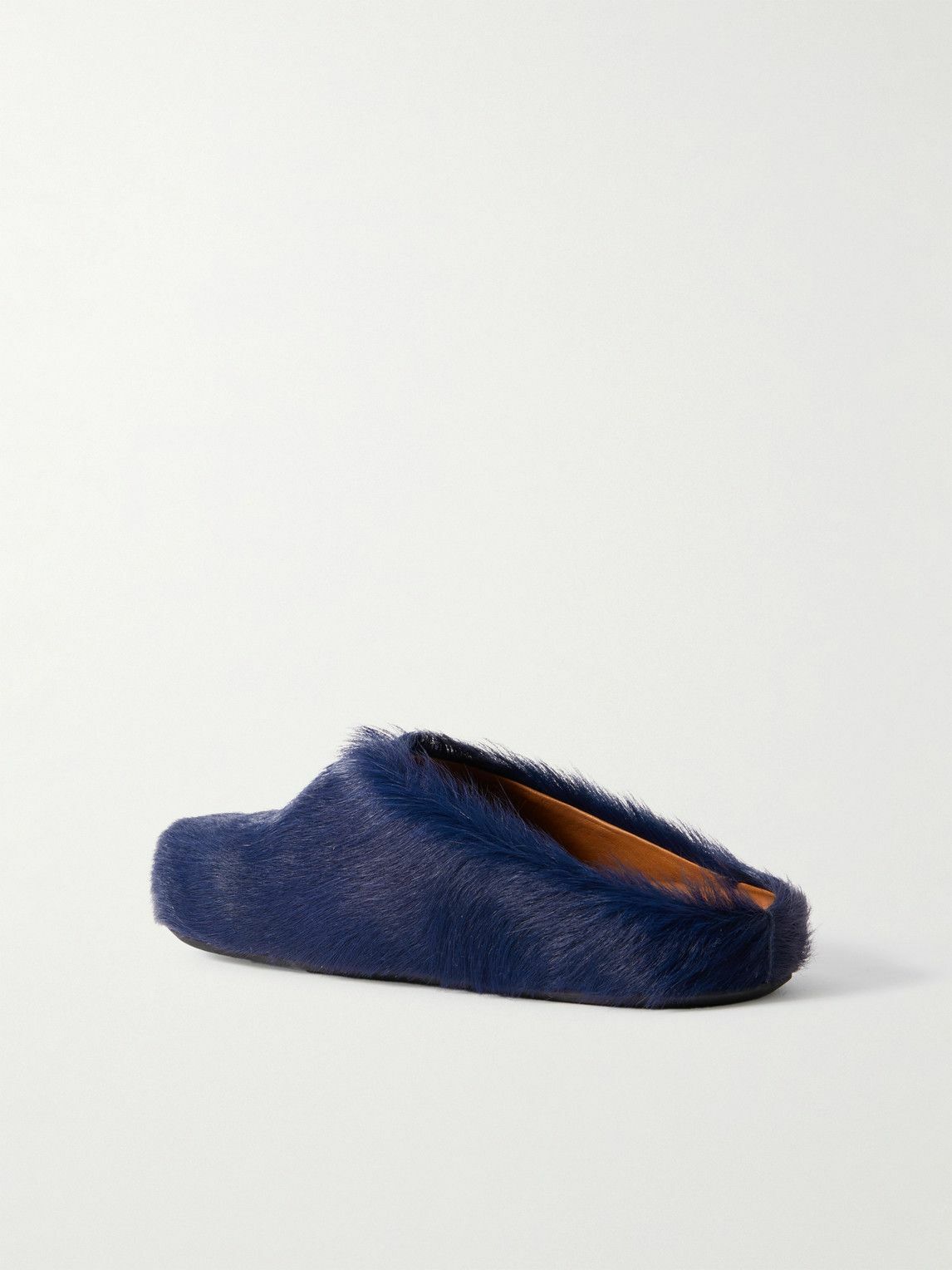 Marni - Fussbett Calf Hair Slippers - Blue