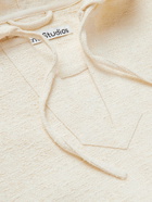 Acne Studios - Oversized Logo-Print Textured Cotton-Blend Hoodie - Neutrals