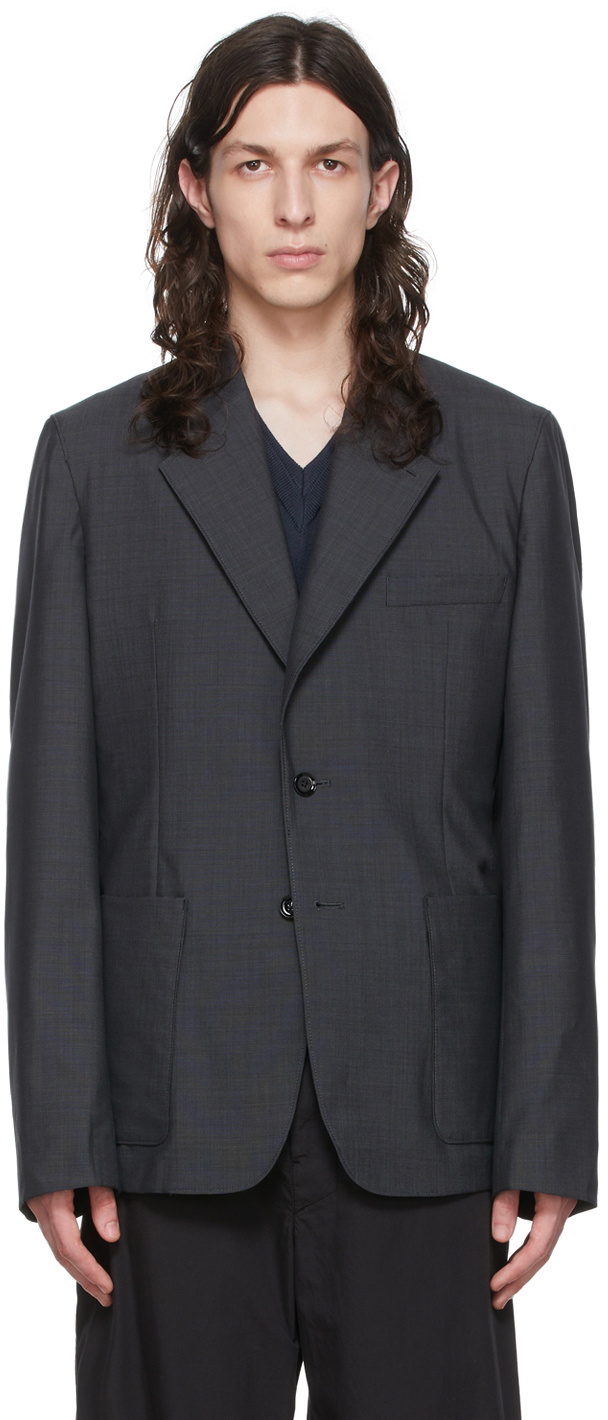 Lemaire Grey Wool Blazer