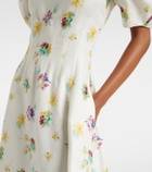 Gabriela Hearst Ranya puff-sleeve linen maxi dress