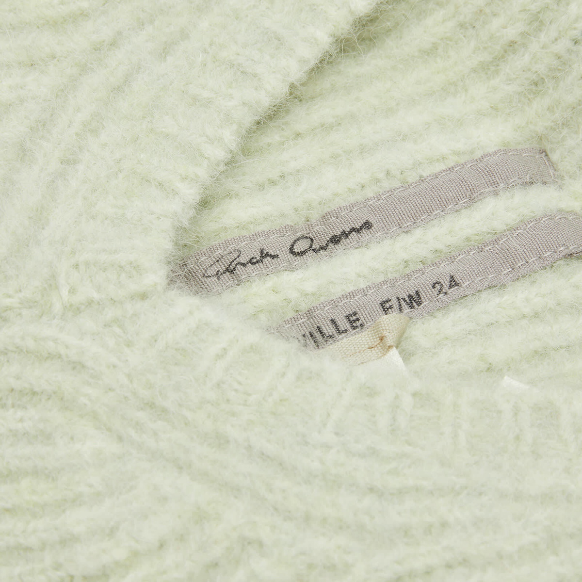 Rick Owens Women's Skull Balaclava in Pale Green 
