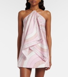 Pucci Iride halterneck silk twill top