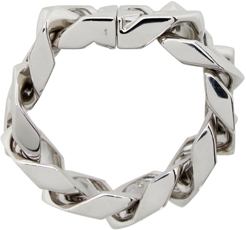 Givenchy SIlver Medium G Chain Bracelet