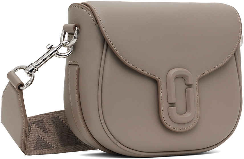 Marc Jacobs Gray 'The Covered J Marc Saddle' Bag Marc Jacobs