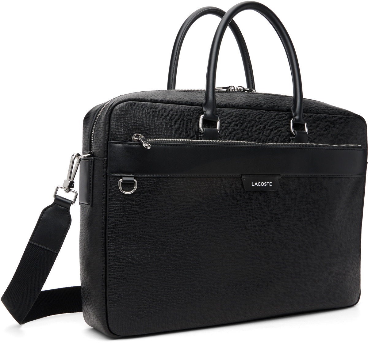 Lacoste Black Slim Computer Bag