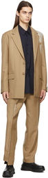 Feng Chen Wang Tan Paneled Wool Blazer