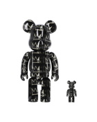 Medicom 100% + 400% Jean Michel Basquiat #8 Be@Rbrick