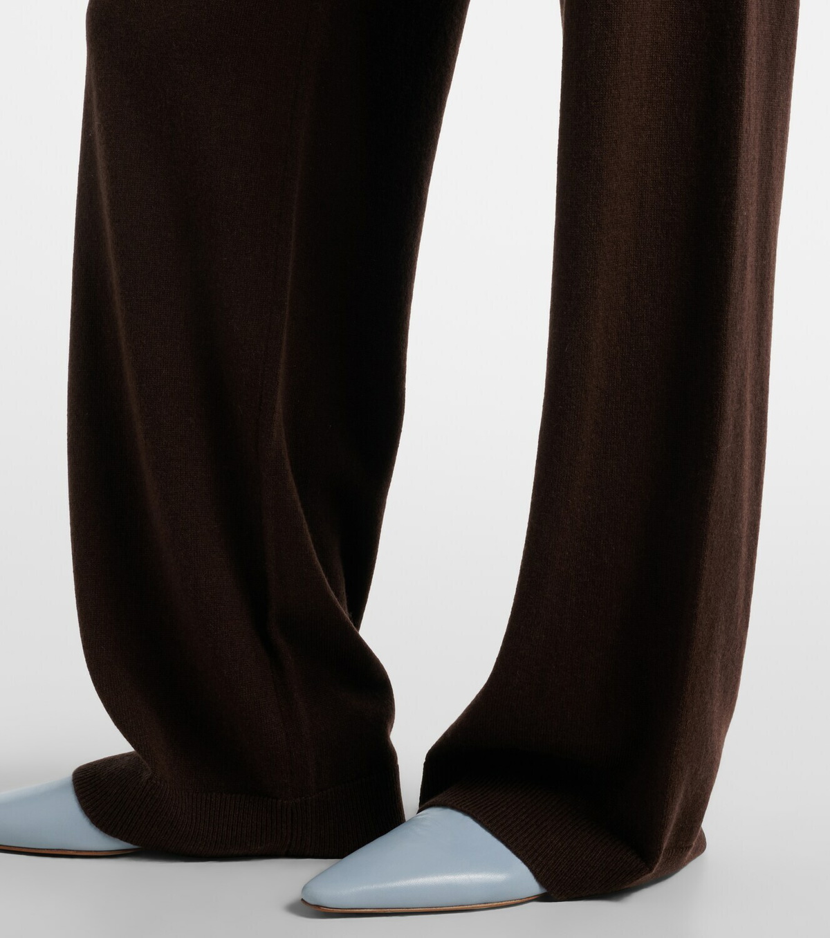 Jardin des Orangers Wool and cashmere wide-leg pants