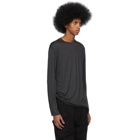 Satisfy Black Cloud Merino 100 Long Sleeve T-Shirt