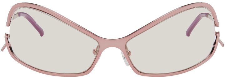 Photo: A BETTER FEELING SSENSE Exclusive Pink Numa Sunglasses