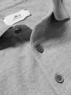 Mr P. - Cotton-Piqué Polo Shirt - Gray