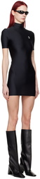 Coperni Black High Neck Minidress