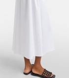 Max Mara Cognac cotton-blend midi dress