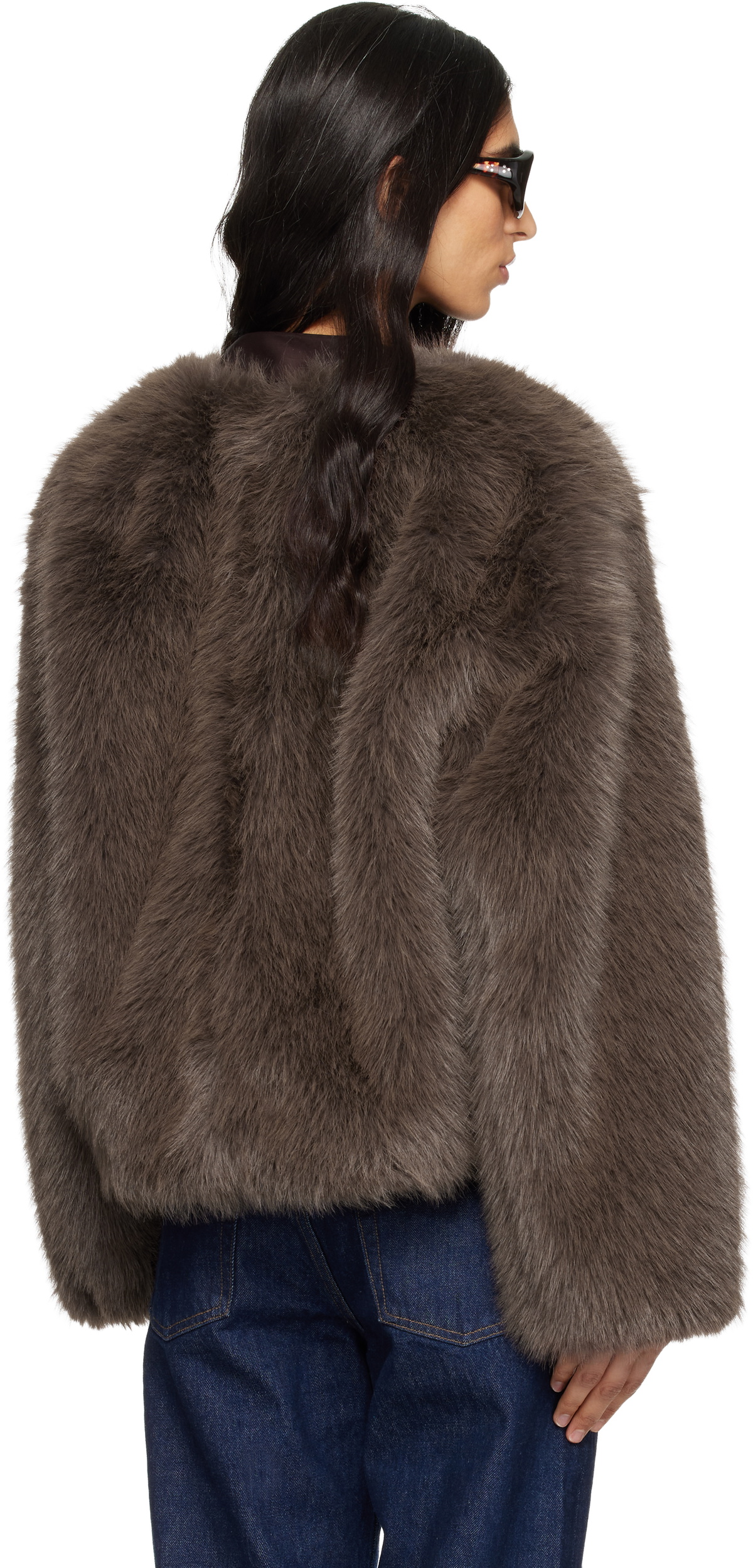 Citizens of Humanity Brown Esme Faux-Fur Jacket