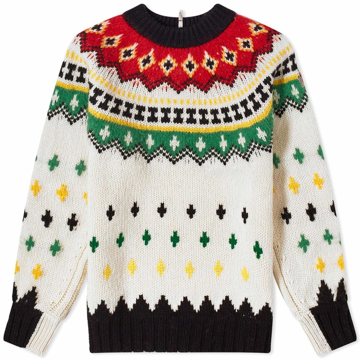 Photo: Moncler Grenoble Women's Fairisle Crew Neck Jumper in Multi