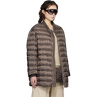 Rick Owens Moncler + Rick Owens Brown Flight Down Jacket