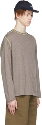 AFFXWRKS Taupe Cotton Long Sleeve T-shirt