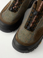 Diemme - Rayon Vert Grappa Hiker Suede-Trimmed Tweed Sneakers - Green