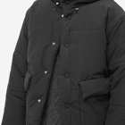 Nanushka Men's Hide Tech Poplin Puffer Jacket in Off Black