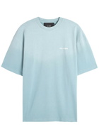 Axel Arigato Gradient Logo-embroidered Cotton T-shirt Blue