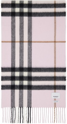 Burberry Pink Classic Check Scarf