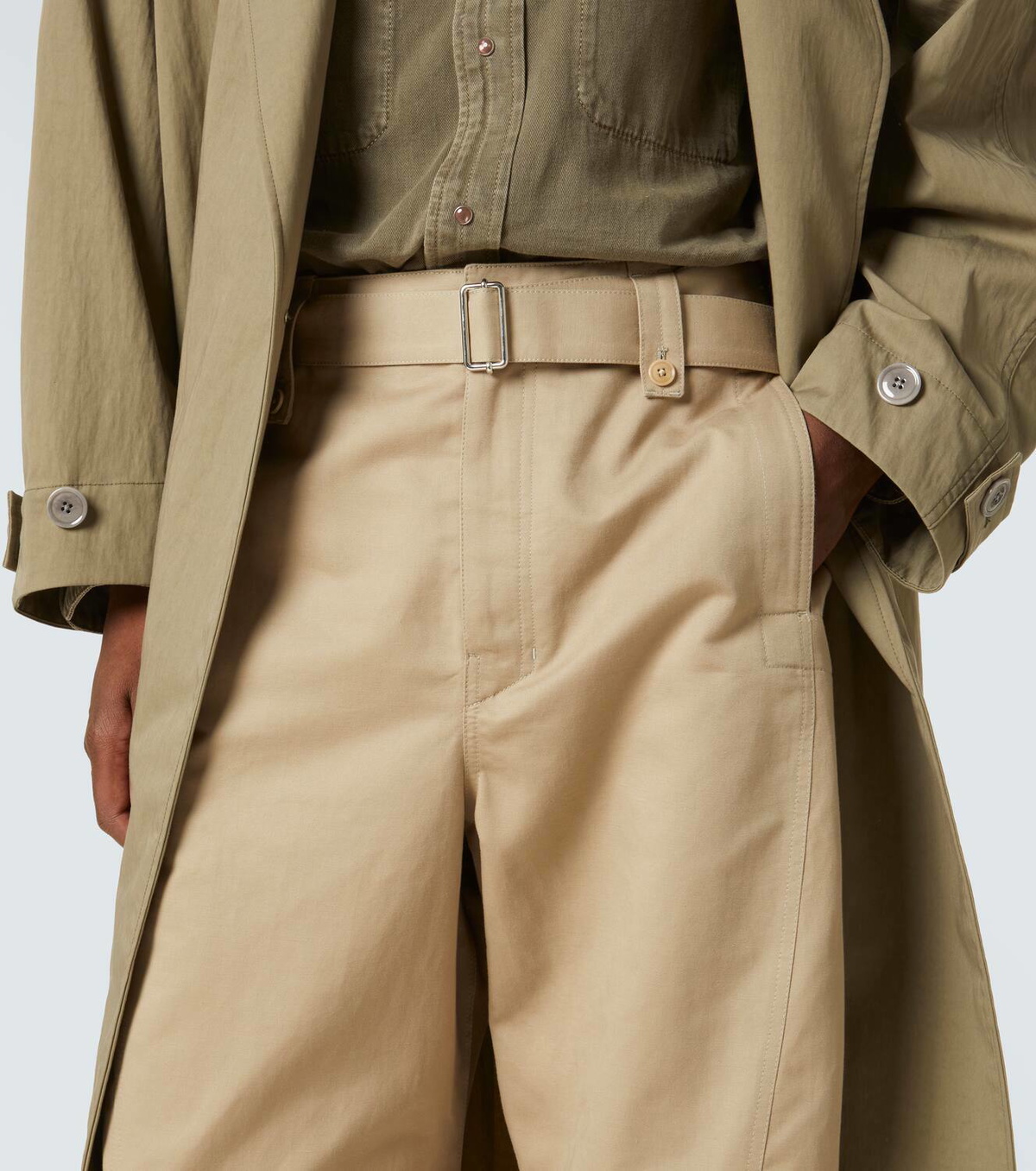 Lemaire Twisted cotton and linen twill pants