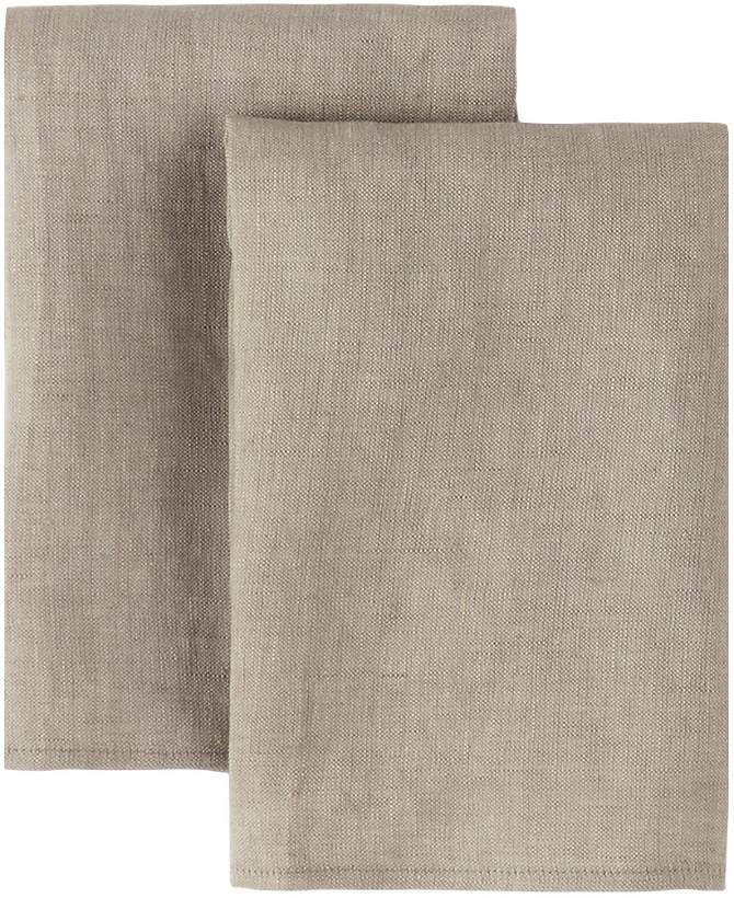 Photo: R+D.LAB Grey Hopsack Linen Napkin Set