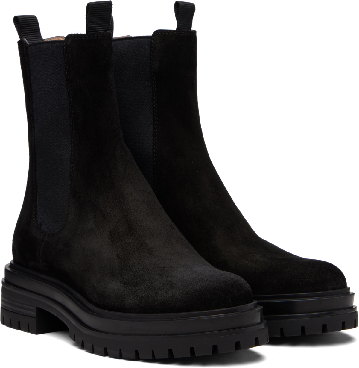 Gianvito Rossi Black Chester Chelsea Boots