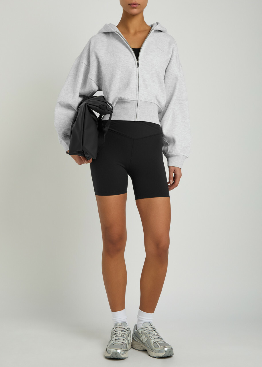 Tala Cocoon Hooded Jersey Sweatshirt Grey