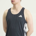 Adidas Men's Adizero Singlet Vest in Carbon/Black