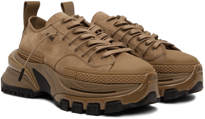 Wooyoungmi Brown Double Lace Low-Top Sneakers Wooyoungmi