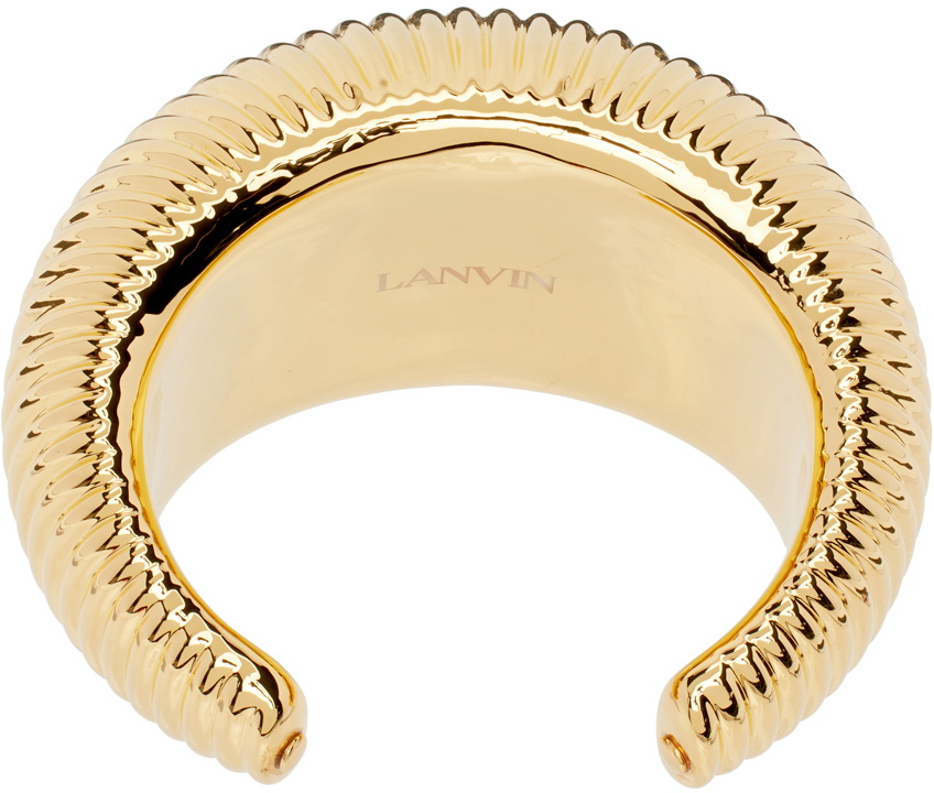 Lanvin Gold Arpege Cuff Bracelet Lanvin