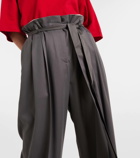 The Row Lonan high-rise silk pants