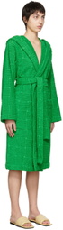 Bottega Veneta Green Intreccio Bath Robe