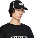 Balmain Black Patch Cap