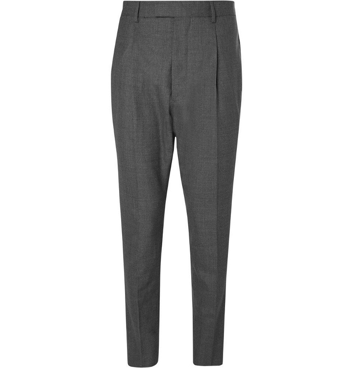 Photo: Officine Generale - Grey Marcel Tapered Pleated Wool Suit Trousers - Men - Gray