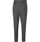 Officine Generale - Grey Marcel Tapered Pleated Wool Suit Trousers - Men - Gray