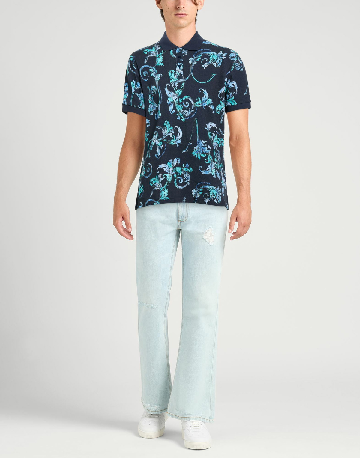 Versace Jeans Couture Mens Polo shirt in Navy
