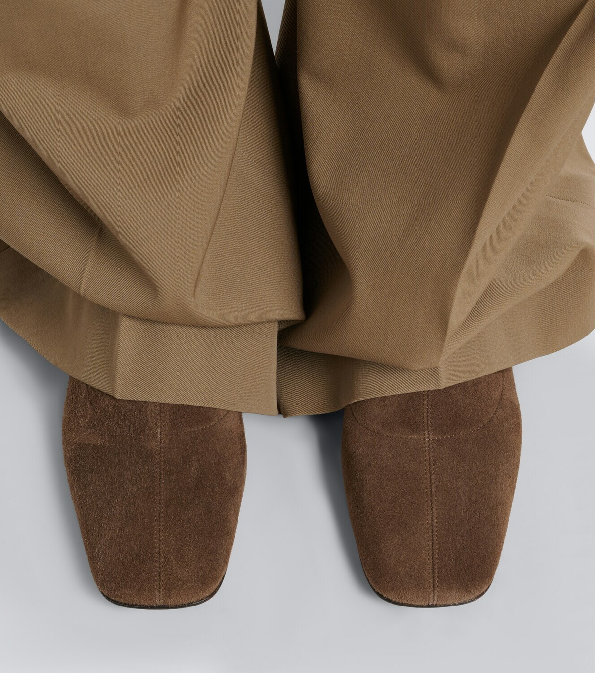 The Row Cindy suede ankle boots