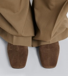 The Row Cindy suede ankle boots