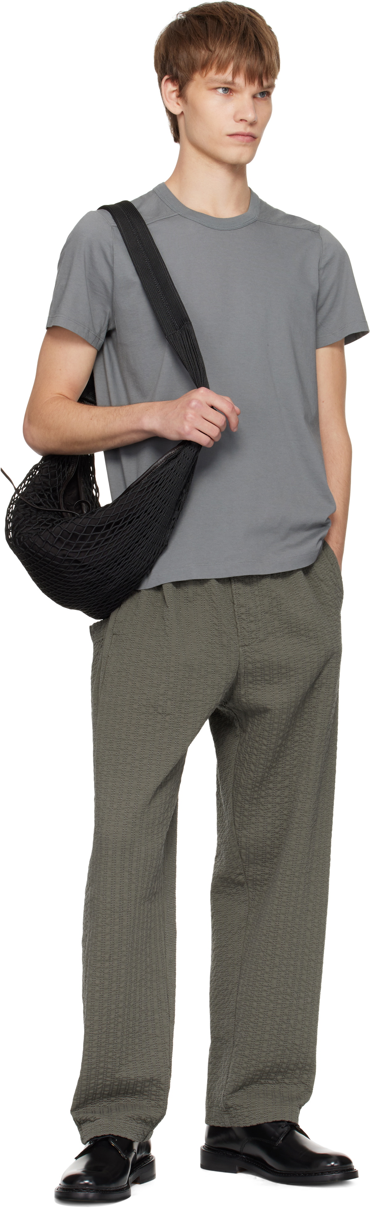 Craig Green Khaki Embroidered Linestitch Trousers