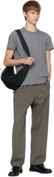 Craig Green Khaki Embroidered Linestitch Trousers