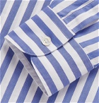 Barena - Striped Cotton-Poplin Shirt - Blue