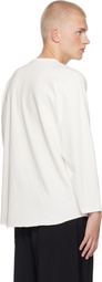 YLÈVE White Open End Cotton Pigment Dye Baseball T-shirt